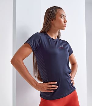 T024 Hi99o Women's Embossed Panel T-shirt