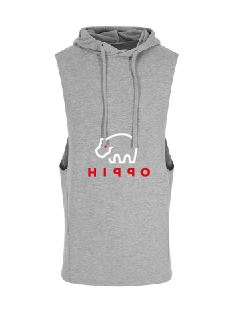 J053 Hi99o Urban Sleeveless Muscle Hoodie
