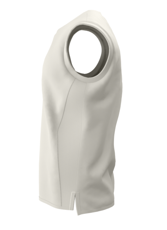 Radial Cricket Sleeveless Slipover Ivory