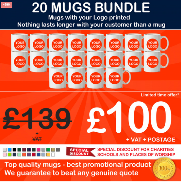 20X Sublimated Mug Bundle