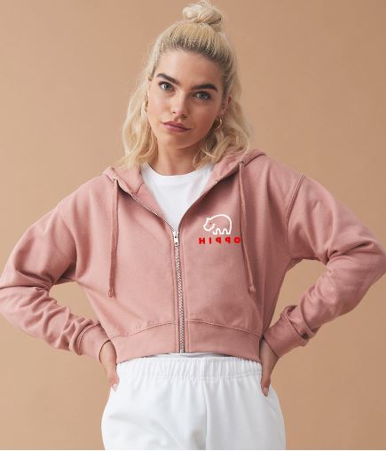 Hi99o Ladies Cropped Zoodie