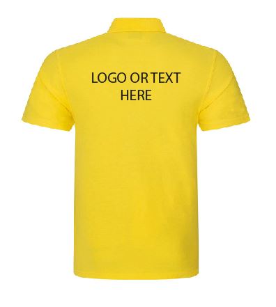 HEN/STAG POLO - VIBRANT COLOURS (2 X FRONT PRINT + REAR NAME PRINT)