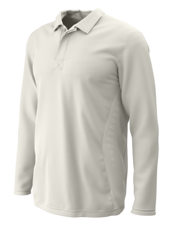 Radial Cricket L/S Shirt Ivory