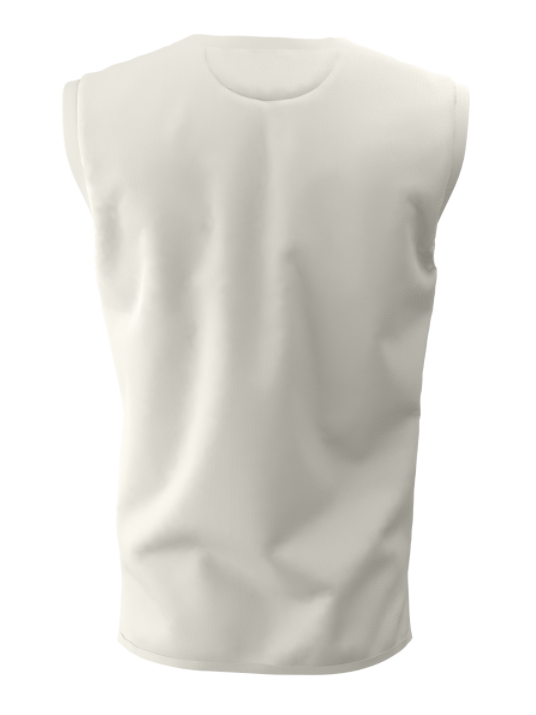 Radial Cricket Sleeveless Slipover Ivory