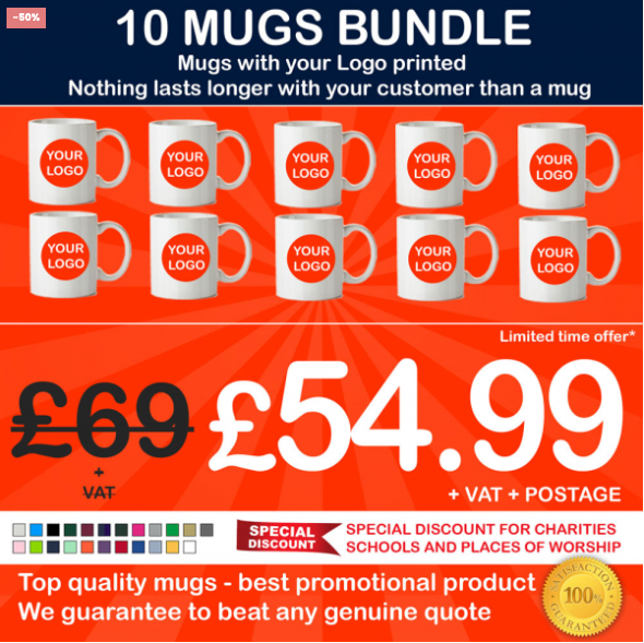 10X Sublimated Mug Bundle