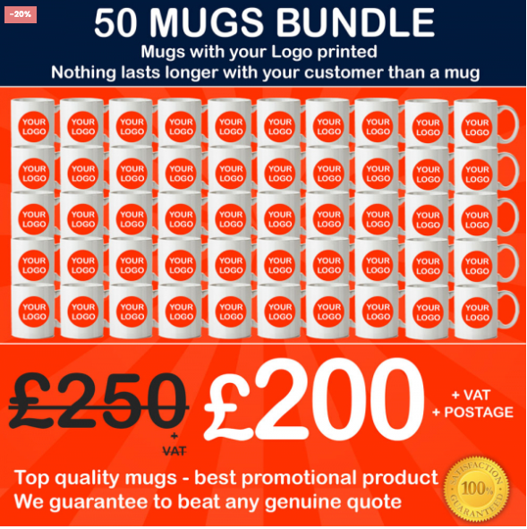 50X Sublimated Mug Bundle