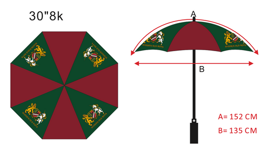 WOBRFC Supporters Golf Umbrella 30" (PRE ORDER)