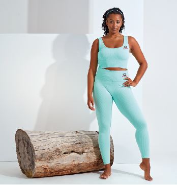 T211 Hi99o Women's Ribbed Seamless 3D Fit Multi-Sport Leggings