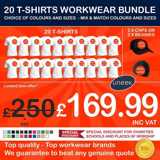 20 x T-shirts Workwear Bundle